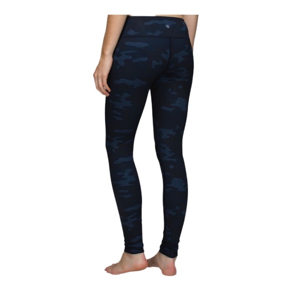Lululemon Wunder Under Camouflage Leggings small medium Size 6 - Picture 1 of 3